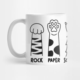 Funny Cat Pawns - Rock, Paper Scissors Mug